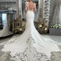 Sex Mermaid Wedding Dress, Lace Bridal Dress Bridal Gown - Thumbnail 1