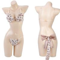3-Piece Plush Leopard Costume Lingerie Set - Thumbnail 6