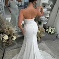 Sexy Mermaid Wedding Dress, Satin Bridal Dress Bridal Gown - Thumbnail 1