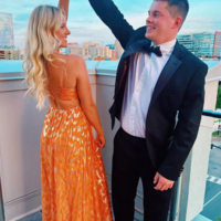 Beautiful Fashion A-line Orange Prom Dress Prom Gown - Thumbnail 1