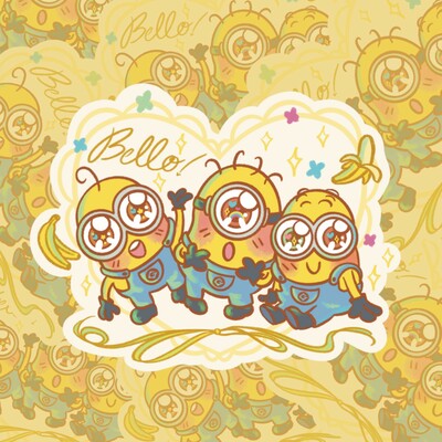 Minions Bello Sticker