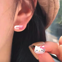 HELLO KT MED EARRINGS - Thumbnail 1