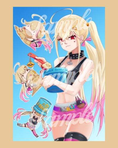 Goddess of Victory NIKKE "Jackal" Sand Goblin Autographed Print