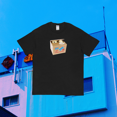 Japanese vintage cat ocelot remover t shirt black