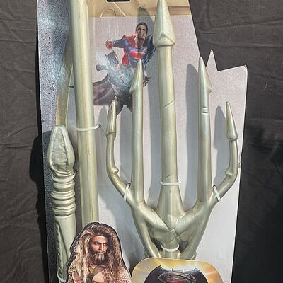 Childs plastic rubies dc aquaman trident