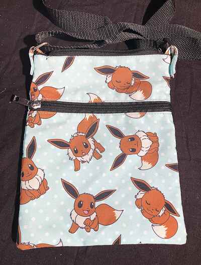 Cloth Eevee Cross Body Bag