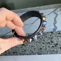 1-Row Rainbow Standard British Stud Wristband - Thumbnail 3