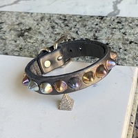 1-Row Rainbow Standard British Stud Wristband - Thumbnail 4