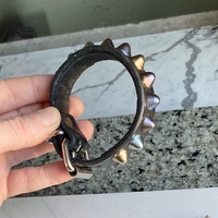 1-Row Rainbow Standard British Stud Wristband - Thumbnail 7