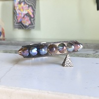 Self keeper buckle 1-Row Rainbow Standard British Stud Wristband - Thumbnail 2