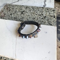 Self keeper buckle 1-Row Rainbow Standard British Stud Wristband - Thumbnail 4