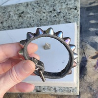 Narrow 1-Row Rainbow Standard British Stud Wristband - Thumbnail 3