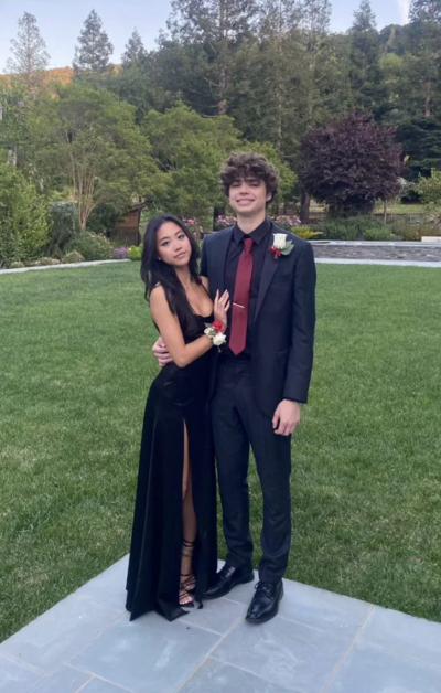 Simple A-line Split Black Prom Dress,Graduation Dress