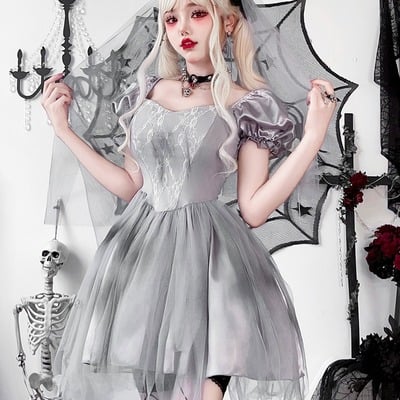 Ghost bride cosplay halloween dress