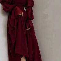 Beautiful Romantic A-line Burgundy Prom Dress Evening Dress - Thumbnail 3