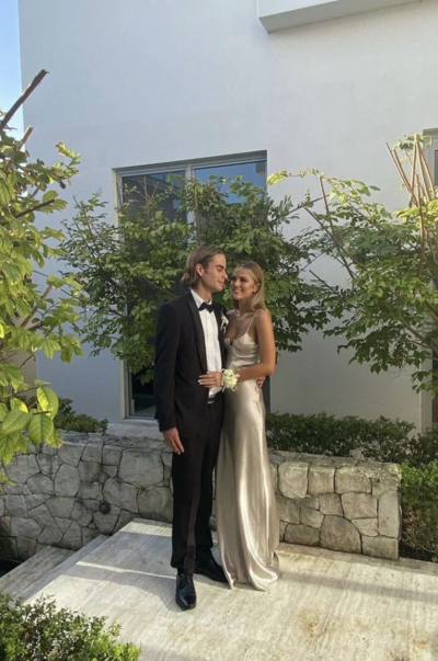 A-line Spaghetti Straps Long Backless Prom Dresses