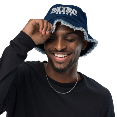 [RGW] - BLANCO Distressed denim bucket hat