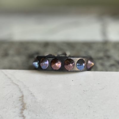 1-row rainbow small standard cone wristband #1