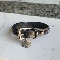 1-Row Rainbow tiny dome studs wristband - Thumbnail 5