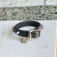 1-Row Rainbow tiny dome studs wristband - Thumbnail 8