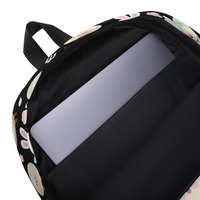 Women Cute Black Backpack Squishy Mochi Parade with Faces, Wings, Hats, and Hearts - Thumbnail 1