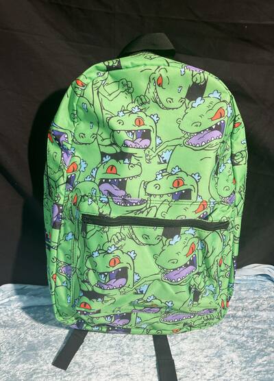 Nickelodeon's Rugrats' Green and Purple Reptar Kids Backpack