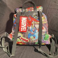 Marvel Comic Book Backpack Drawstring Rucksack Avengers Slouch with Tags - Thumbnail 1
