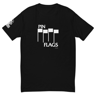 Pin flags short sleeve t-shirt