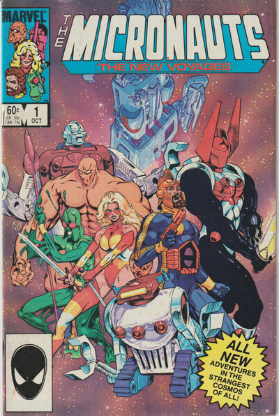 Marvel comics the micronauts: the new voyages (1984) nos. 1, 4, 5, 7, 8, 18