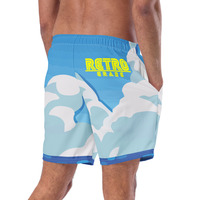 [PMTYD] -  Ocean Blue MELANGE Recycled Swim Trunks - Thumbnail 3