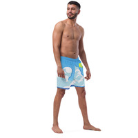 [PMTYD] -  Ocean Blue MELANGE Recycled Swim Trunks - Thumbnail 27