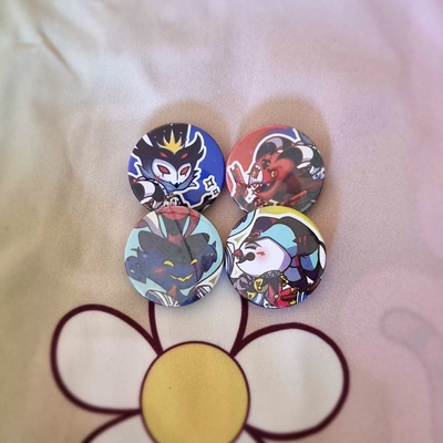Hazbin hotel & helluva boss buttons