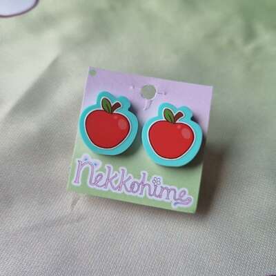 Apple earrings