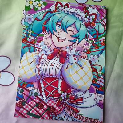 Strawberry miku print A4