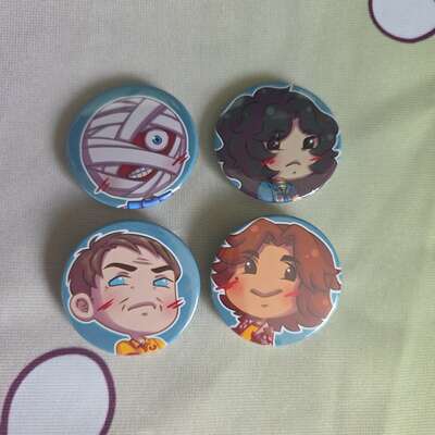 Mouthwashing buttons