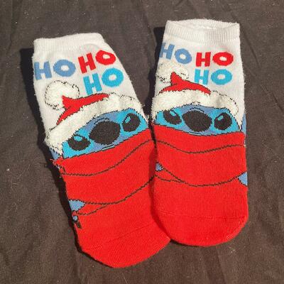 Christmas lilo and stitch no-show socks