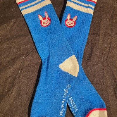 Overwatch's d'va calf socks