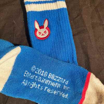 Overwatch's d'va calf socks