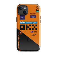 Oscar Piastri McLaren F1 race suit 2025 MagSafe tough case for iPhone - Thumbnail 2