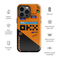 Oscar Piastri McLaren F1 race suit 2025 Tough Case for iPhone - Thumbnail 15