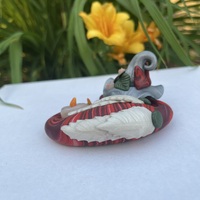 Noct the Sleepy Yule Candle Dragon - Thumbnail 2