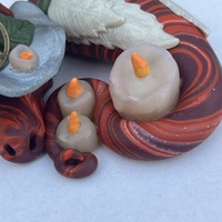 Noct the Sleepy Yule Candle Dragon - Thumbnail 5