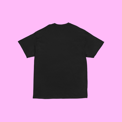 Pastel pink grave t shirt black