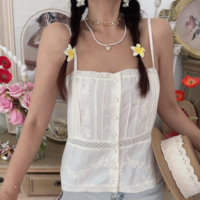 Bow embroidered camisole top - Thumbnail 6