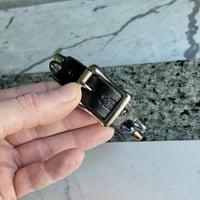 Staggered 1-row rainbow short british studs wristband - Thumbnail 7