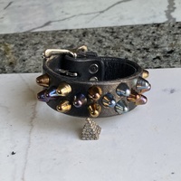 1”-buckle 2-1-2 rainbow short british studs wristband - Thumbnail 6