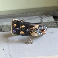 1”-buckle 2-1-2 rainbow short british studs wristband - Thumbnail 9