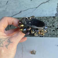 2-1-2 rainbow short british studs wristband - Thumbnail 1