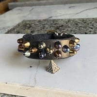 2-1-2 rainbow short british studs wristband - Thumbnail 4