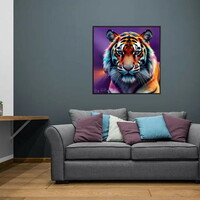 Tiger Abstract Art Print - Thumbnail 1
